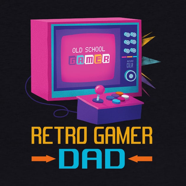 RETRO GAMER DAD by PorcupineTees